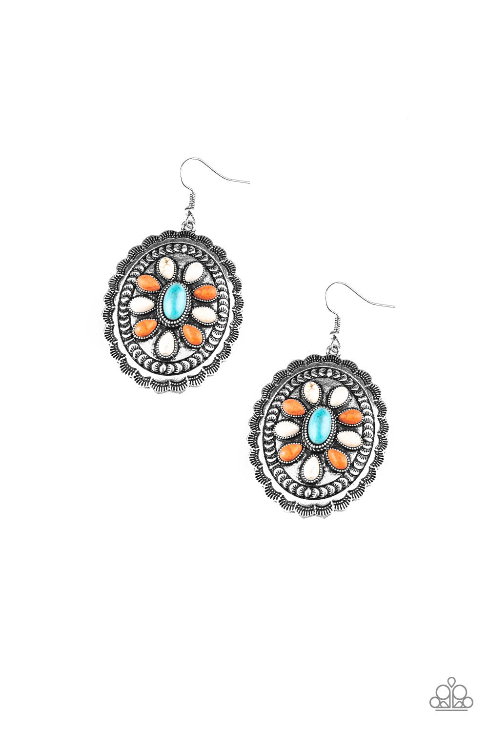 Absolutely Apothecary - Multi Colored Silver Fishhook Earrings - Susan's Jewelry Shop