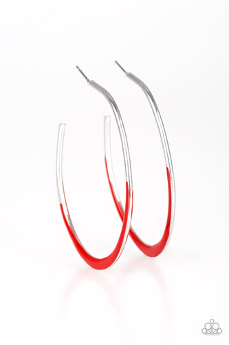 So Seren-DIP-itous - Red Hoop Earrings - Susan's Jewelry Shop