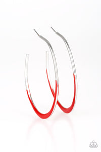 So Seren-DIP-itous - Red Hoop Earrings - Susan's Jewelry Shop