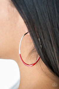 So Seren-DIP-itous - Red Hoop Earrings - Susan's Jewelry Shop