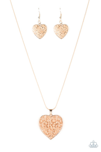 Look Into Your Heart - Rose Gold Necklace