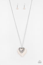 Load image into Gallery viewer, Southern Heart - White Necklace - Susan&#39;s Jewelry Shop