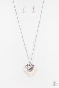 Southern Heart - White Necklace - Susan's Jewelry Shop