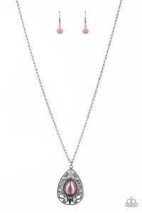 Modern Majesty - Pink Necklace - Susan's Jewelry Shop