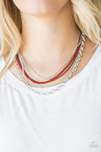 Load image into Gallery viewer, Intensely Industrial - Red Necklace - Susan&#39;s Jewelry Shop