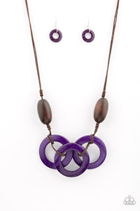 Bahama Drama - Purple Wooden - Susan's Jewelry Shop