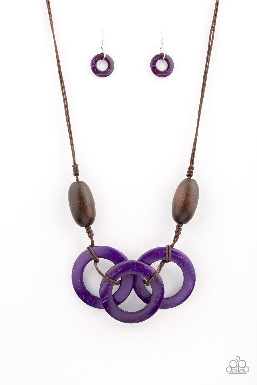 Bahama Drama - Purple Wooden - Susan's Jewelry Shop