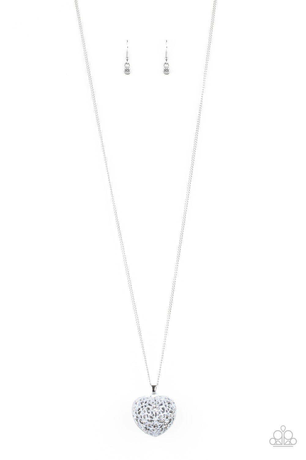 Love Is All Around Silver Necklace