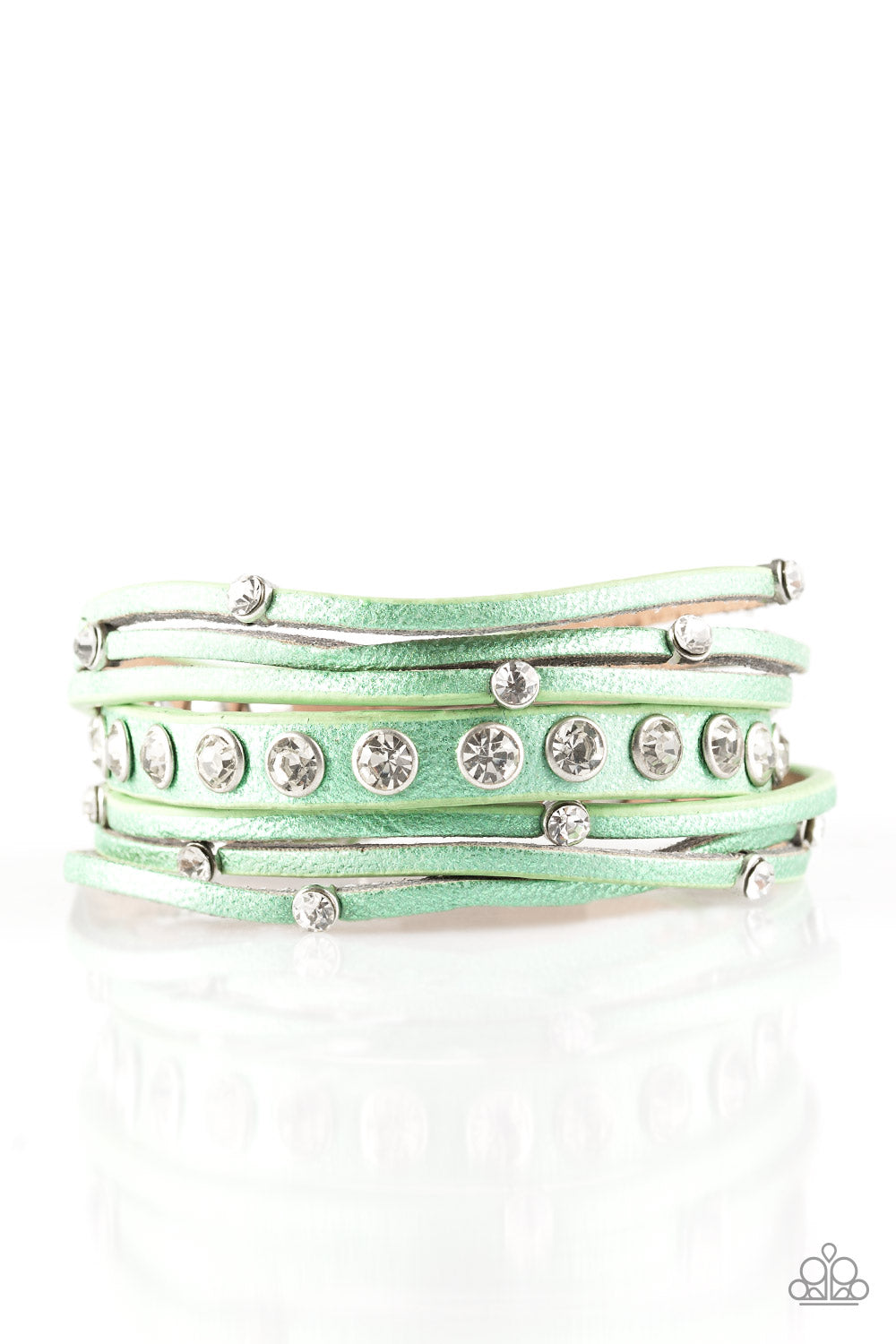 CATWALK It Off - Green Bracelet