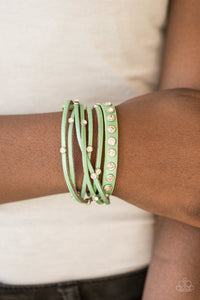 CATWALK It Off - Green Bracelet
