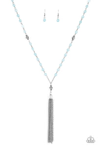 Tassel Takeover - Blue Beaded Necklace - Susan's Jewelry Shop