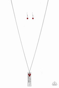 Because Of The Brave Red Necklace
