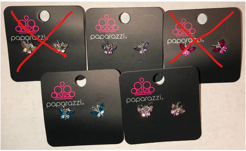 Starlet Shimmer Butterfly Rhinestone Earrings