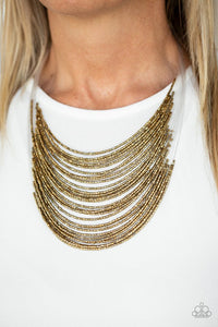 Catwalk Queen Brass Necklace
