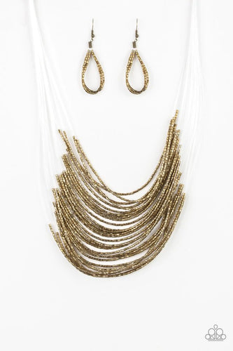 Catwalk Queen Brass Necklace
