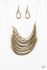 Catwalk Queen Brass Necklace