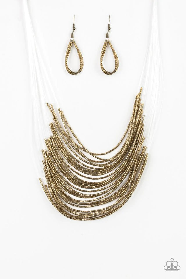 Catwalk Queen Brass Necklace