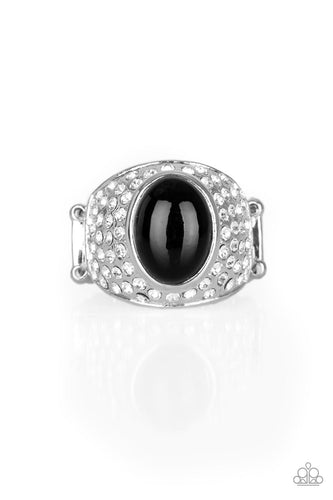 Glittering Go-Getter - Black Ring
