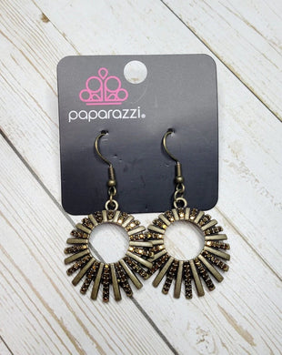 Rebel Resplendence Brass Earrings