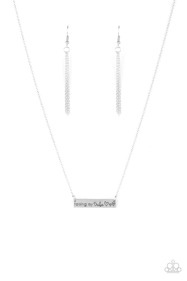 Raising My Tribe Silver Necklace
