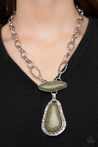 Rural Rapture Green Necklace