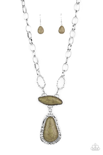 Rural Rapture Green Necklace