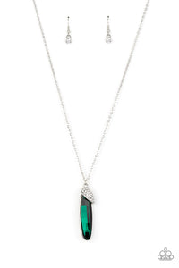 Spontaneous Sparkle Green Necklace